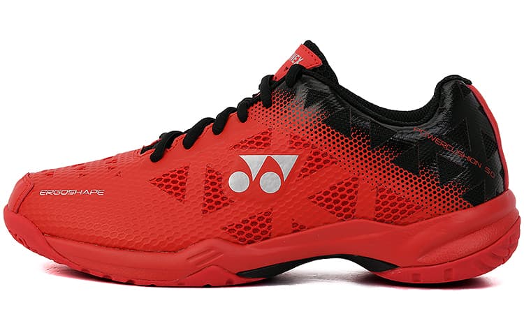 YONEX Power Cushion Lightweight And Breathable Low-Top Badminton Shoes Unisex Red Black
