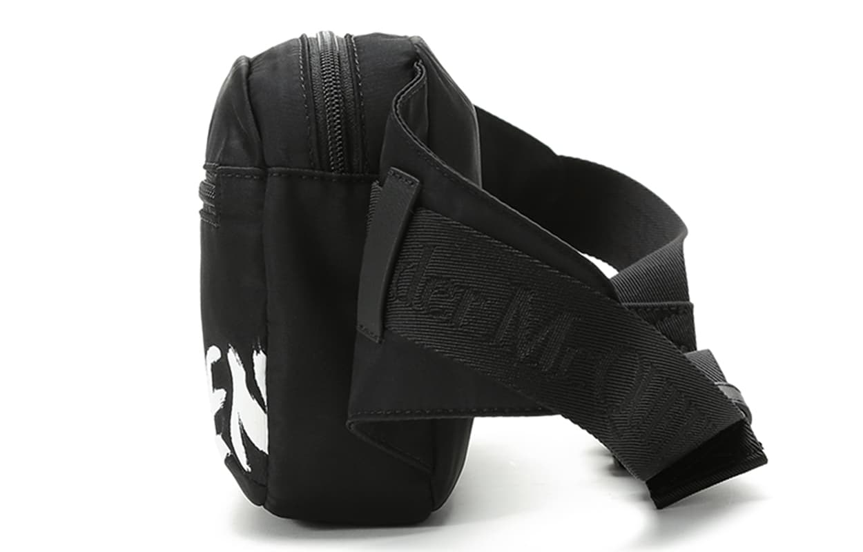 Alexander McQueen Тканевые сумки через плечо Поясная сумка Мужские сумки на ремне Черный Белый