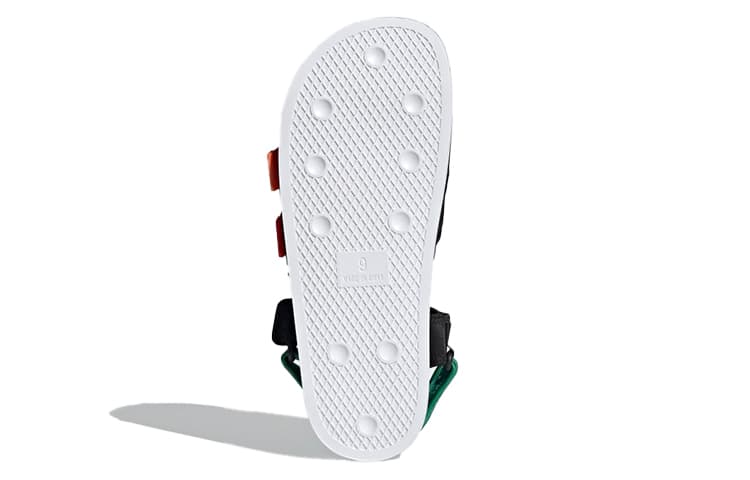 Сандалии Adidas Adilette 4.0 'Black Scarlet True Orange'