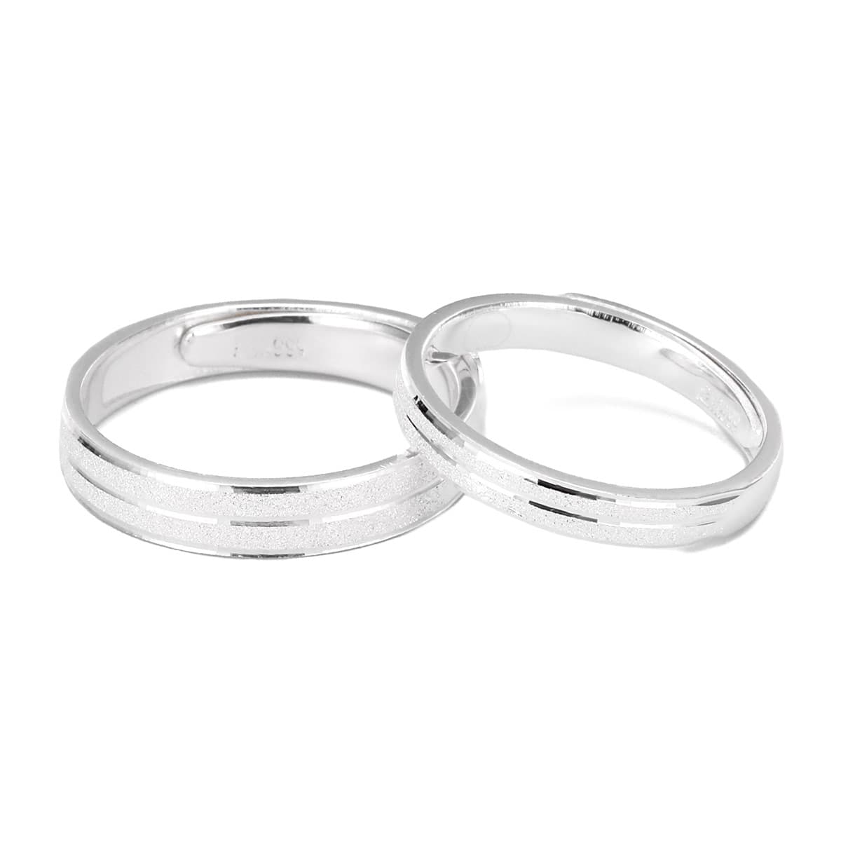 XXOFF Тонкие серебряные кольца 999 пробы унисекс, серебристо-белые