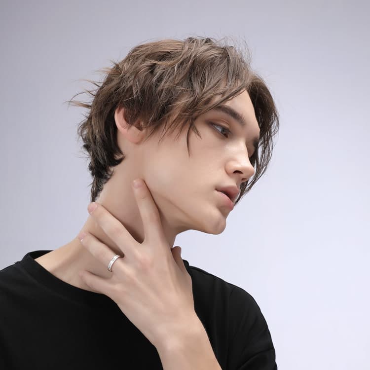 XXOFF Тонкие серебряные кольца 999 пробы унисекс, серебристо-белые