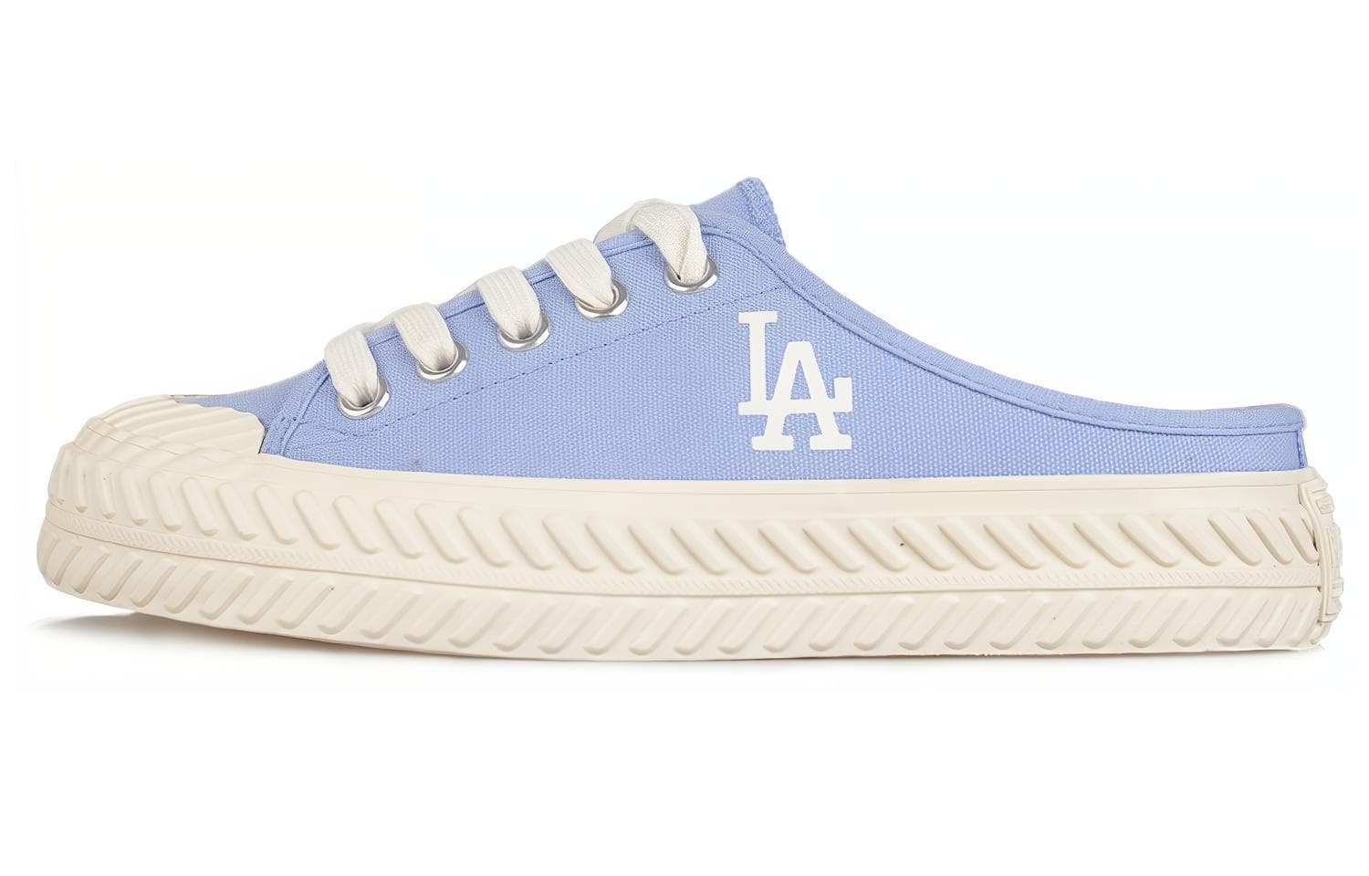 MLB Playball Mule Anti-Slip Wear-Resistant Low-Top Canvas Shoes Unisex Blue
