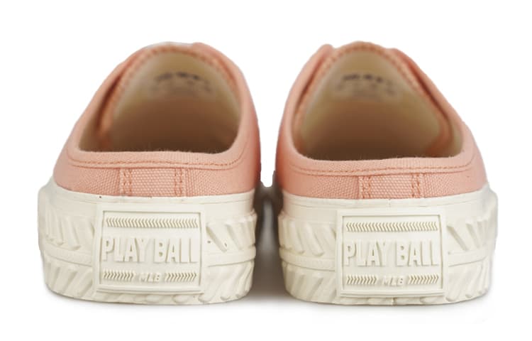 MLB Playball Мюли Нескользящие износостойкие низкие парусиновые туфли унисекс Cherry Blossom Pink