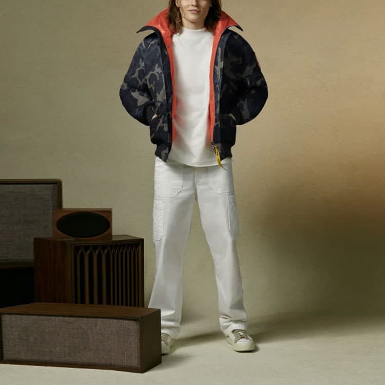 Пуховик Canada Goose x Rhude X Nba SS21, зимний унисекс, черный камуфляж