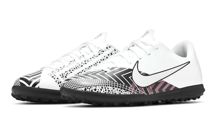 Детские футбольные бутсы Nike Mercurial Vapor 13 с противоскользящим покрытием, низкие кеды, белый, черный