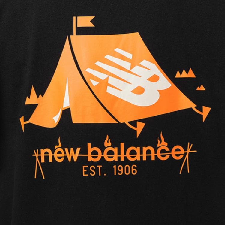 Футболка New Balance унисекс, черная