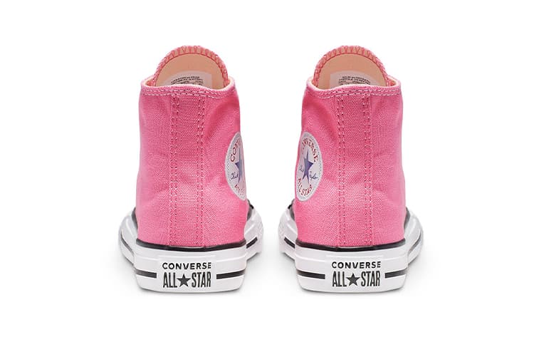 Высокие детские парусиновые туфли Converse Chuck Taylor All Star розового цвета для детей от 3 до 7 лет