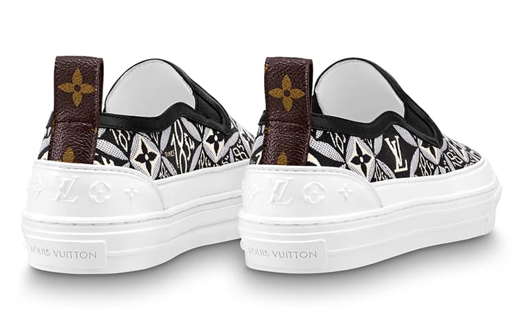 LOUIS VUITTON Playtime Слипоны, 'Черный, Белый Монограмма', Женские