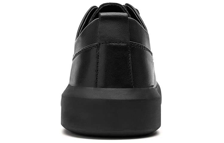 Jeep Повседневная кожаная обувь Мужские низкие кеды Черные