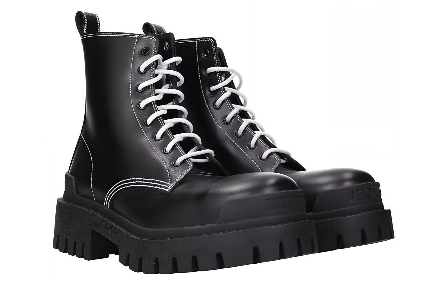 Balenciaga Strike Ботинки на шнуровке, черные, женские