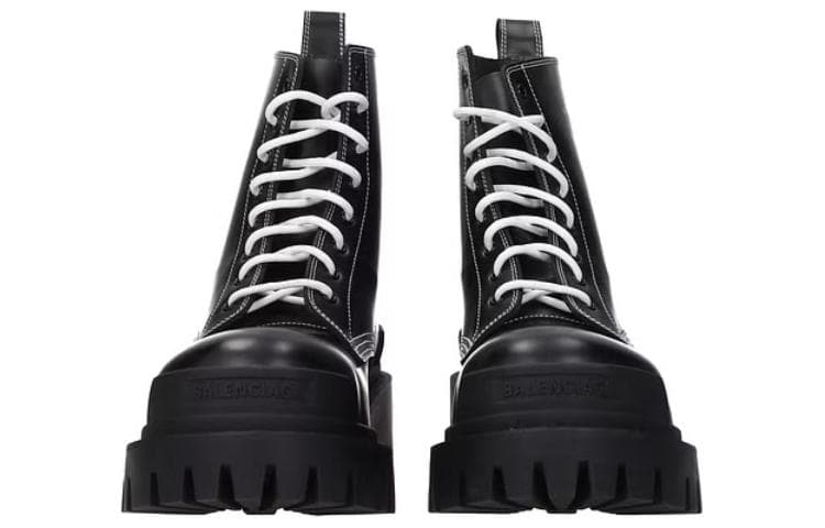 Balenciaga Strike Ботинки на шнуровке, черные, женские