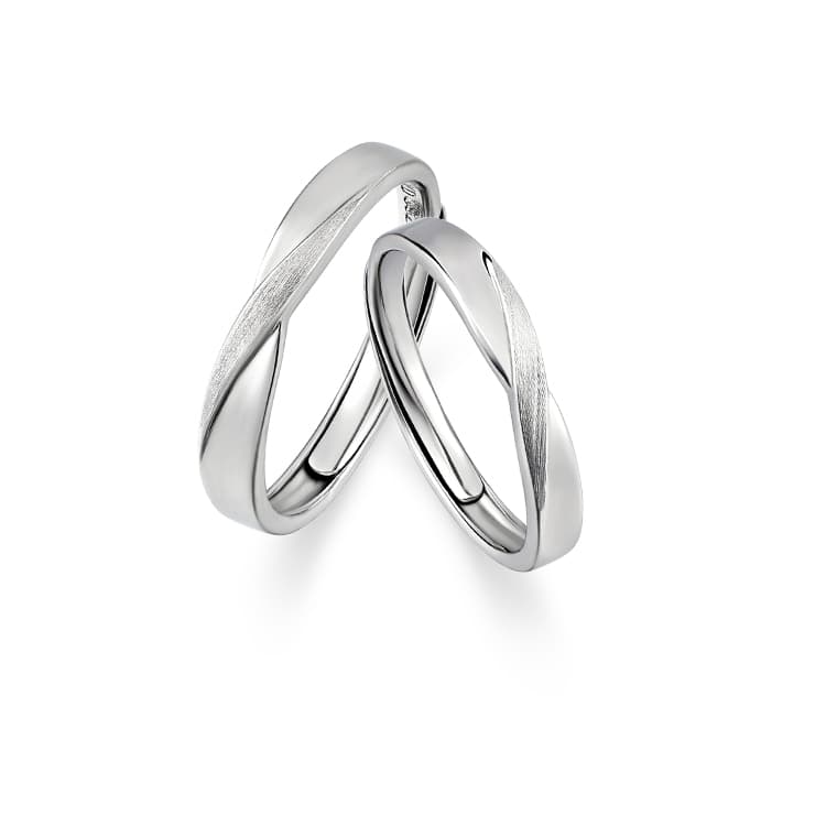 KADER S925 Серебряные кольца унисекс серебристый белый