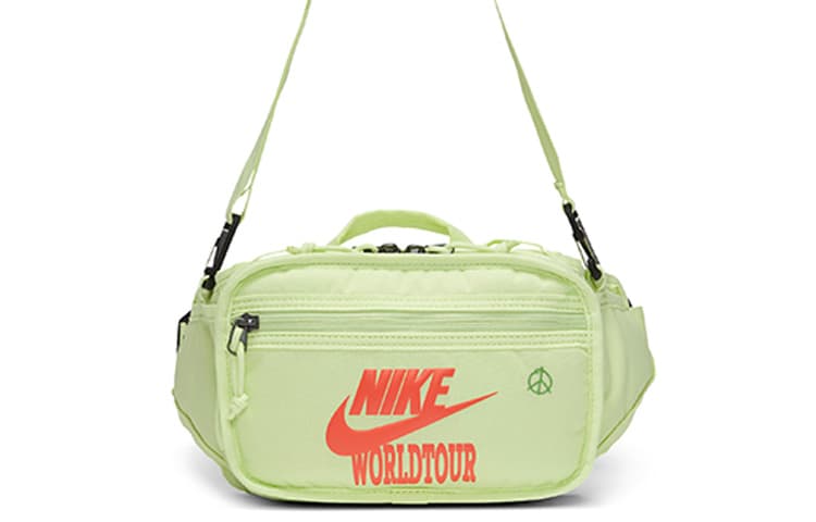 Nike Fabric Shoulder Bag, Crossbody Bag Regular Unisex Light Lemon