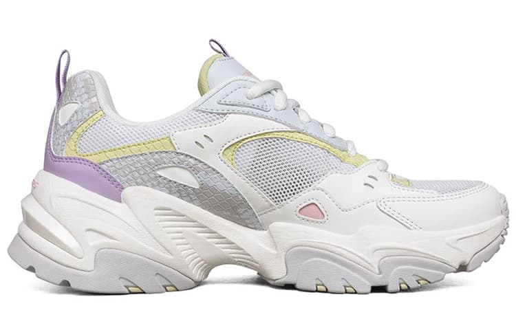 Кроссовки Skechers Stamina V2 Low Gs белые/фиолетовые женские