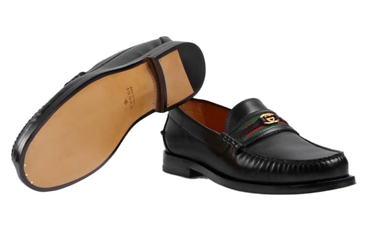 Лоферы GUCCI Kaveh, 'Черный, Зеленый, Красный'