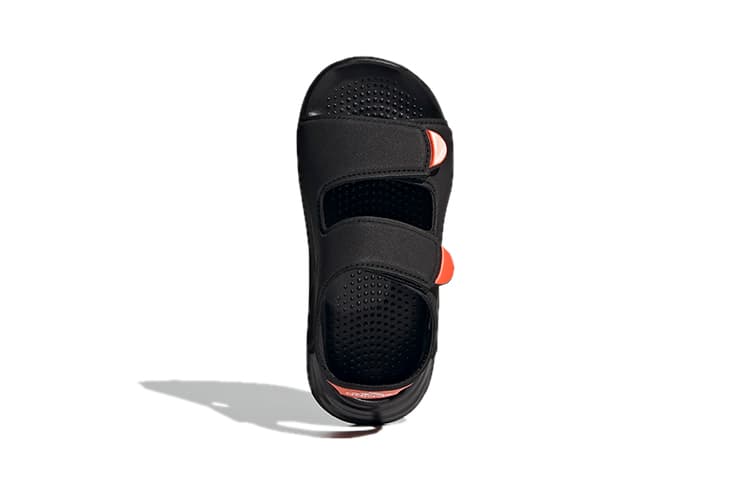 Adidas Swim Sandal Детские сандалии черно-оранжевого цвета для детей от 3 до 7 лет