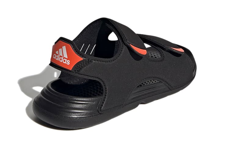 Adidas Swim Sandal Детские сандалии черно-оранжевого цвета для детей от 3 до 7 лет