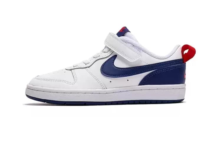 Nike Low 2 Low Top Skateboard Shoes White Blue Red Children Aged 3 7 Years Old