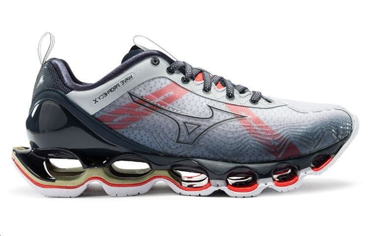 Женские кроссовки Mizuno Wave Prophecy X 10, серо-красные