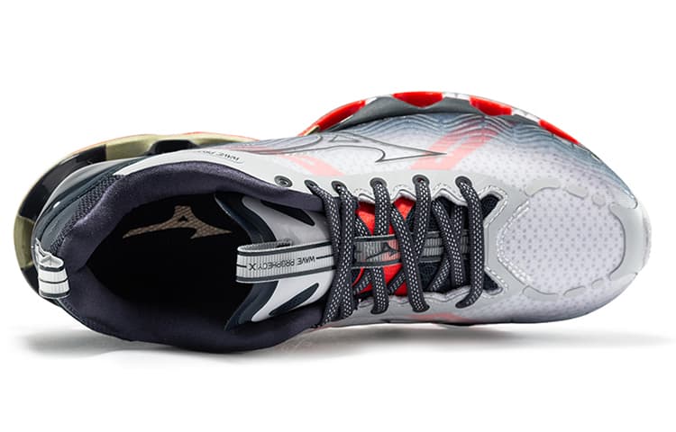 Женские кроссовки Mizuno Wave Prophecy X 10, серо-красные