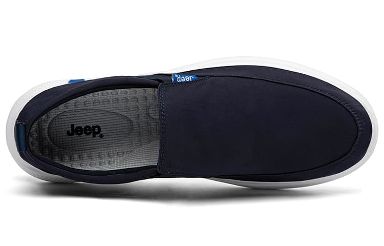 Jeep Амортизирующие, устойчивые к истиранию, легкие и дышащие повседневные туфли с низким верхом, мужские темно-синие