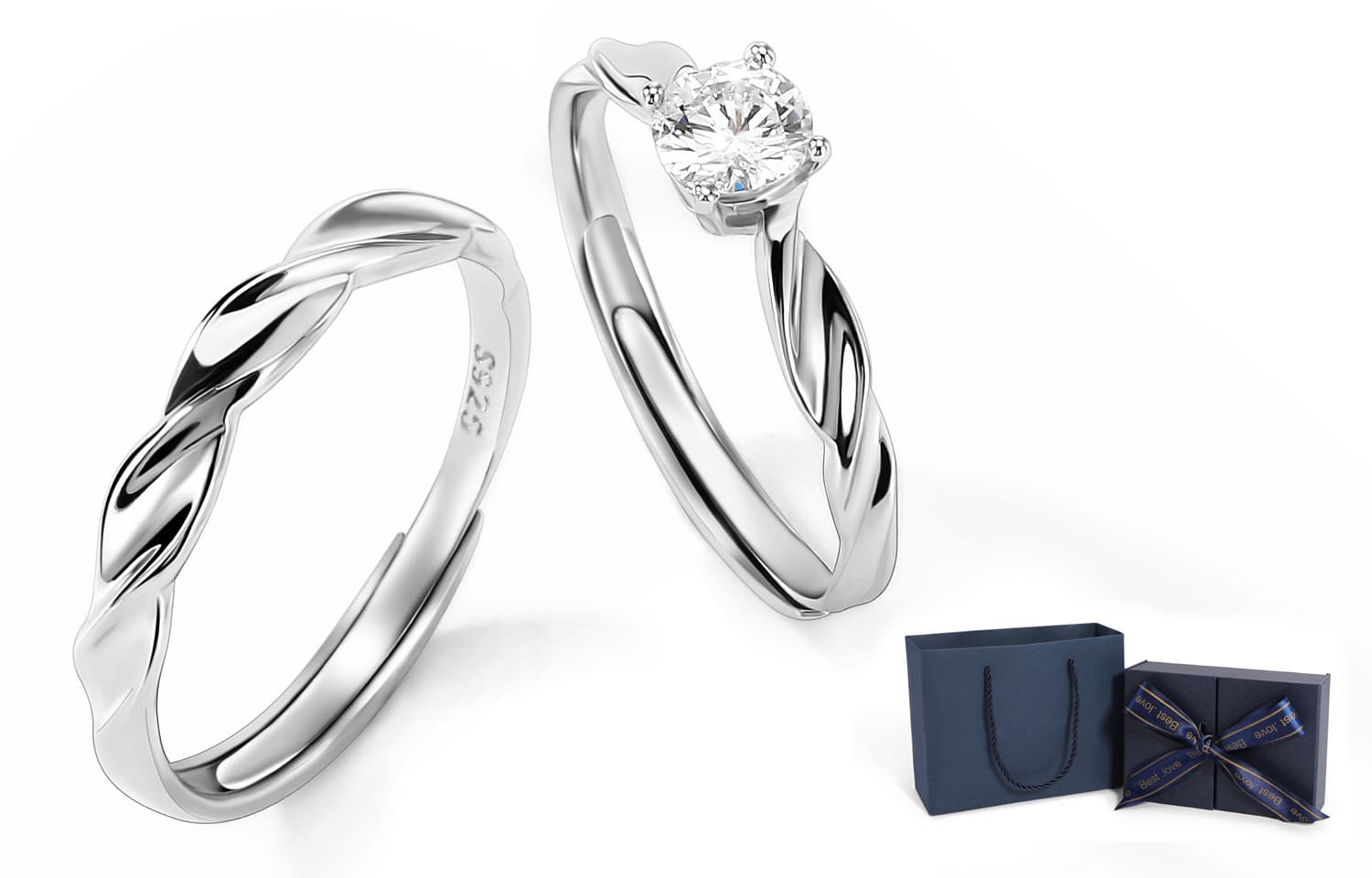 XXOFF Кольца из стерлингового серебра 925 пробы унисекс