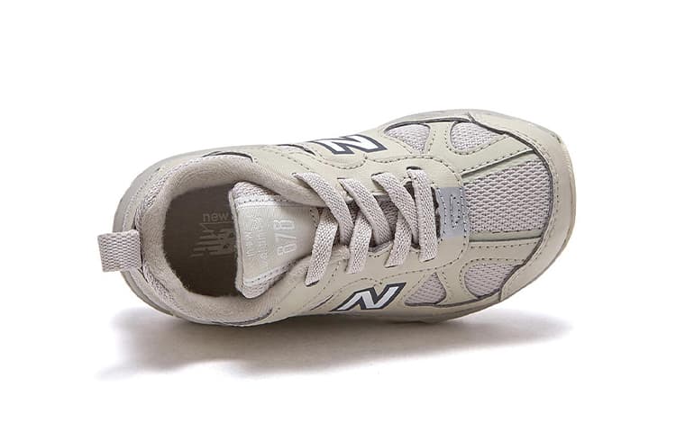New Balance NB 878 Амортизирующая, устойчивая к истиранию, спортивная повседневная обувь с низким берцем, цвета хаки для младенцев и малышей