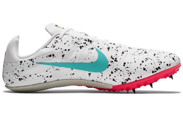 Кроссовки Nike Air Zoom Rival S с 9 шипами «Брызги краски, белый малиновый нефрит»