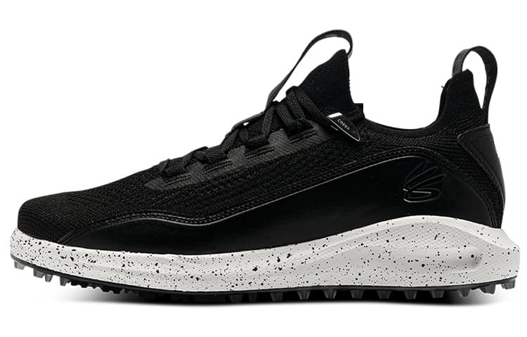 Under Armour Curry 8 Golf Spikeless 'Black White'