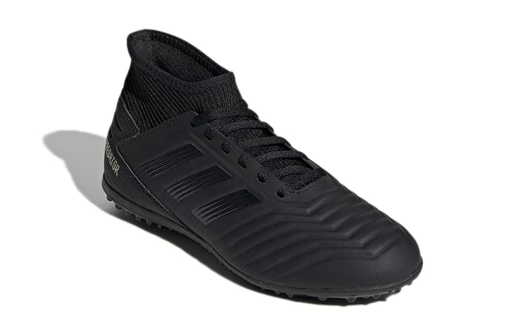 Adidas Predator 19.3 Противоскользящие, устойчивые к истиранию, дышащие Детские футбольные бутсы средней высоты Черные Детские