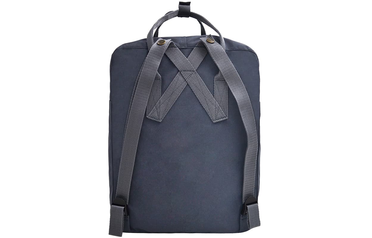 Рюкзак Fjallraven 16л, уличная сумка, виниловый, графитовый, черный, женский