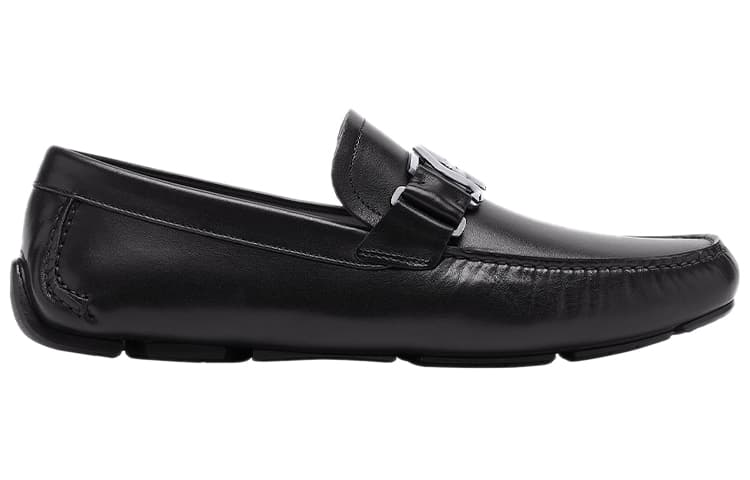 Черные мужские лоферы Ferragamo Peter