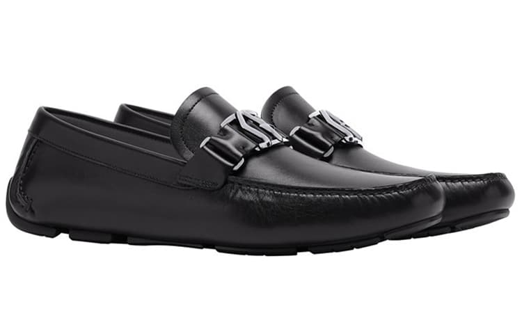 Черные мужские лоферы Ferragamo Peter
