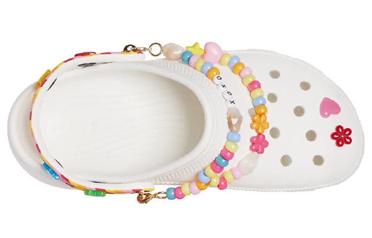 Дышащие белые сандалии Crocs женские