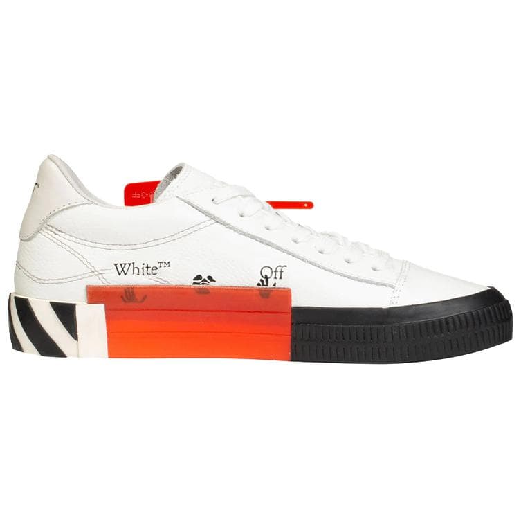 OFF WHITE Низкие вулканизированные туфли, черные/белые женские