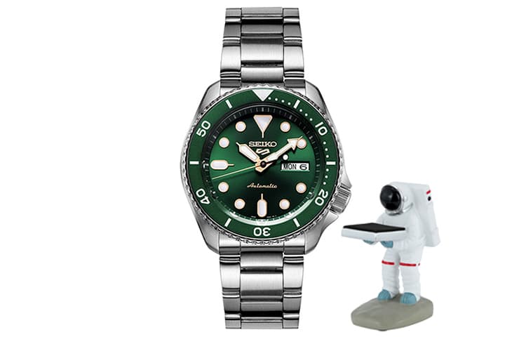 SEIKO SEIKO5 Коллекция Мужские часы с механическим механизмом Зеленый циферблат