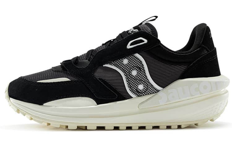 Saucony Shock Absorbers Slip Resistant Abrasion Resistant Breathable Low Top Running Shoes Women's Black