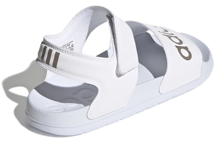 Женские сандалии Adidas Adilette 'Белое шампанское металлик'