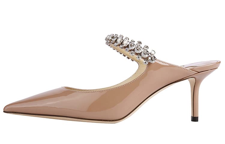 Jimmy Choo Bing 65mm Crystal-embellished Mules