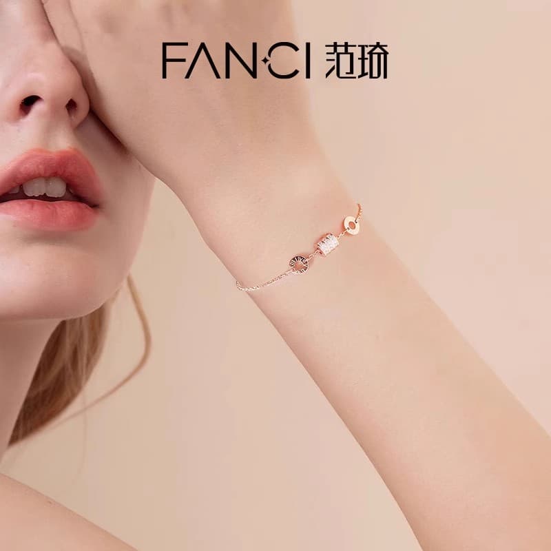 Ювелирные изделия из стерлингового серебра 925 пробы FANCI Женское серебро Розовое золото