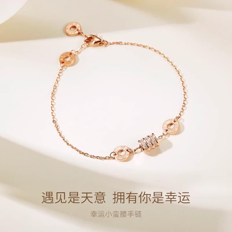 Ювелирные изделия из стерлингового серебра 925 пробы FANCI Женское серебро Розовое золото