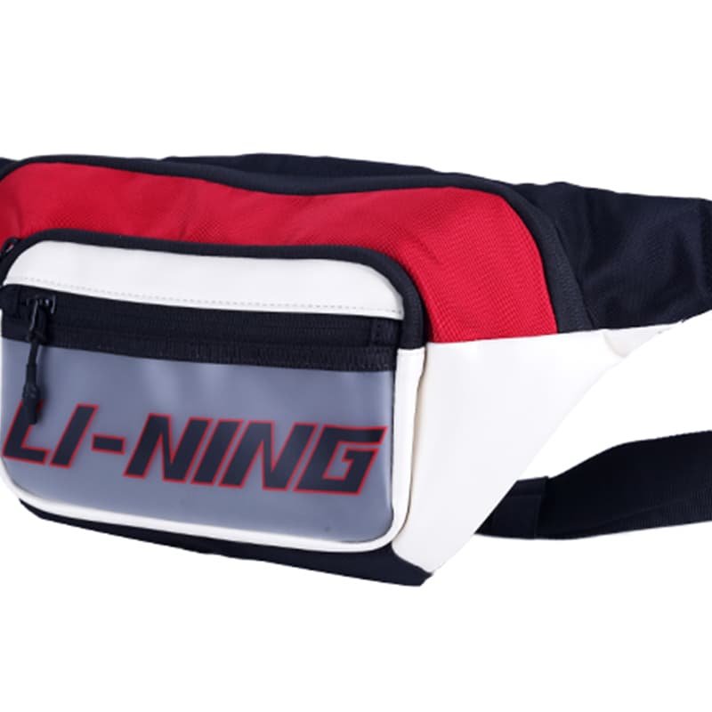 Поясная сумка из парусины на подкладке Обычный Унисекс Красный Черный Белый