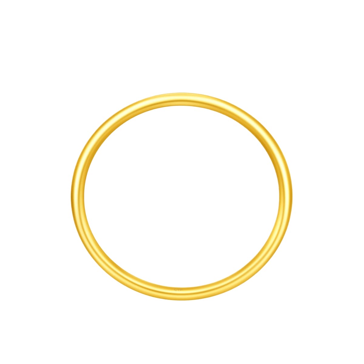 CHOW TAI FOOK Ювелирные изделия Твердое простое кольцо из чистого золота 999 пробы по цене в граммах Золотое кольцо унисекс