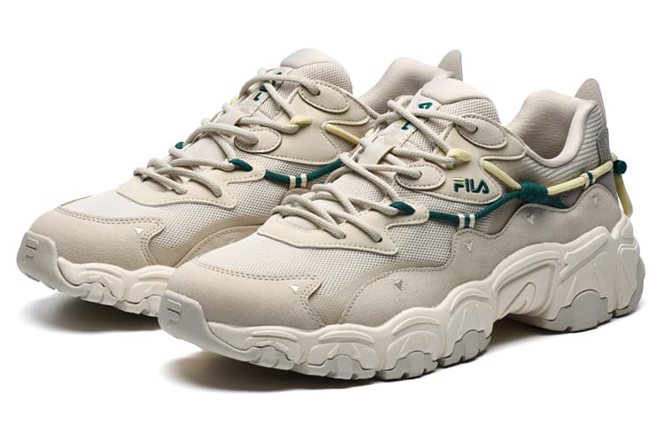 FILA Fashion кроссовки низкие повседневные туфли мужские бежевые