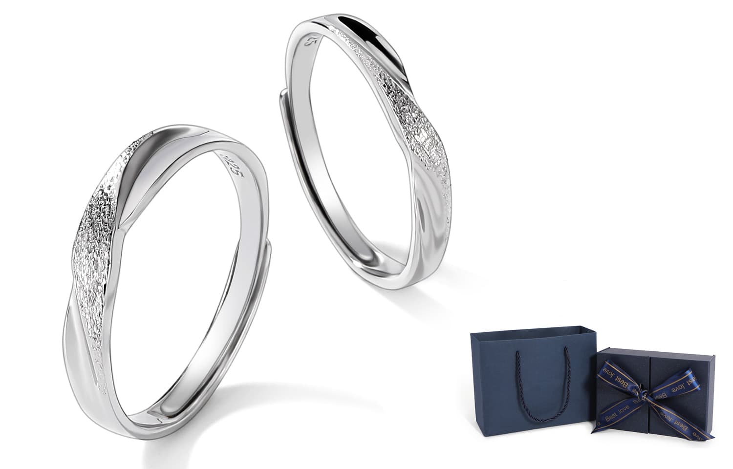 XXOFF S925 Серебряные кольца унисекс серебристый белый