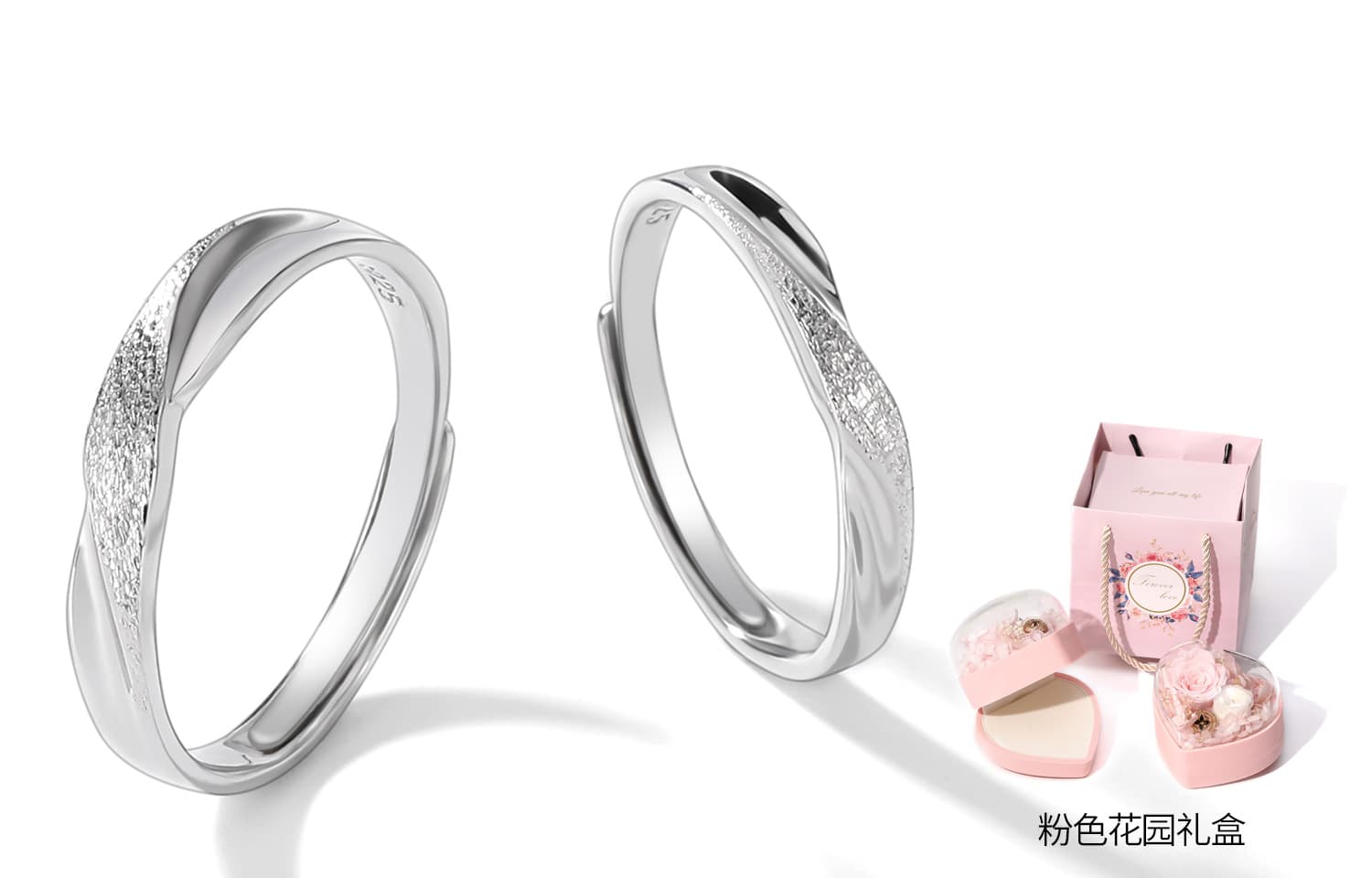 XXOFF S925 Серебряные кольца унисекс серебристый белый