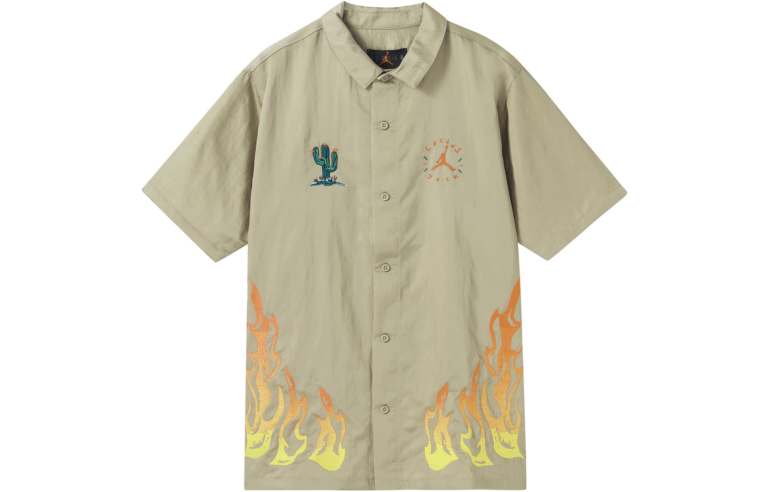 Travis Scott Cactus Jack X Jordan Button Down Shirt