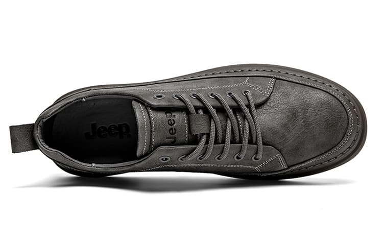 Jeep Амортизирующие, устойчивые к истиранию, легкие и дышащие низкие кроссовки для скейтборда, мужские серые