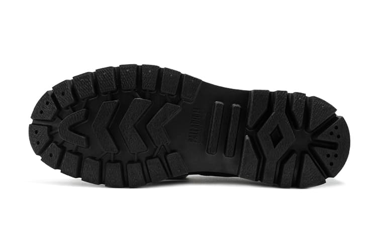 Туфли из парусины Palladium, низкие кеды унисекс, черные