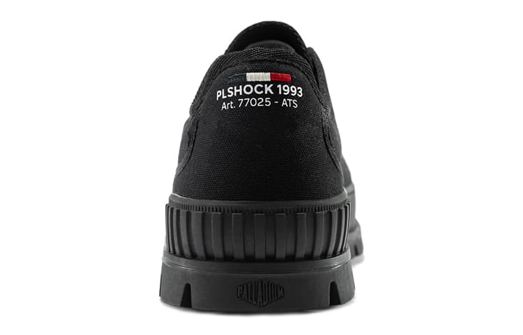 Туфли из парусины Palladium, низкие кеды унисекс, черные